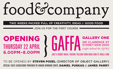 food&company exhibition flyer - Gaffa Gallery 1 food&company exhibition flyer - Gaffa Gallery 1