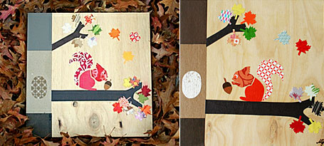 Squirrel childrens wall art by Look at the Wall Squirrel childrens wall art by Look at the Wall