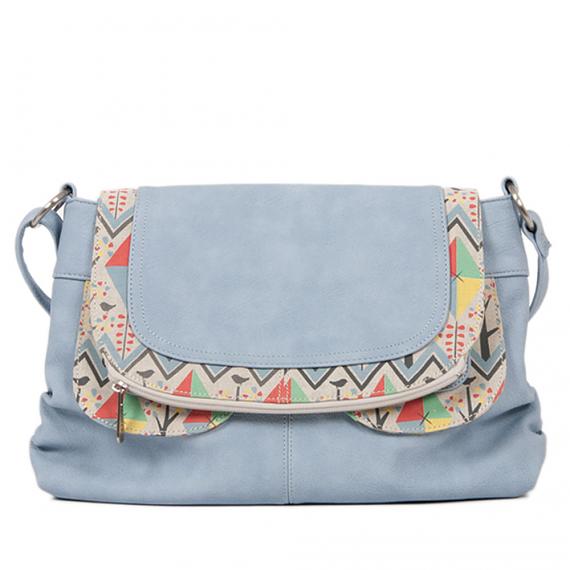 Sling Satchel - Kites (Pale Blue) designed in Australia by b.sirius