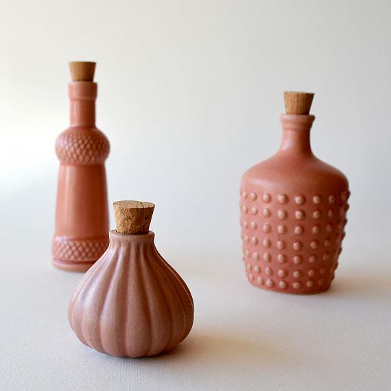 Fairy Floss Pink ceramic bottles designed in Australia by Love Hate