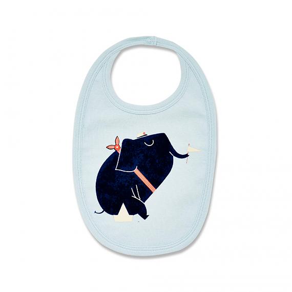 Nautical Elephant Baby Bib designed in Australia by Wilson & Frenchy