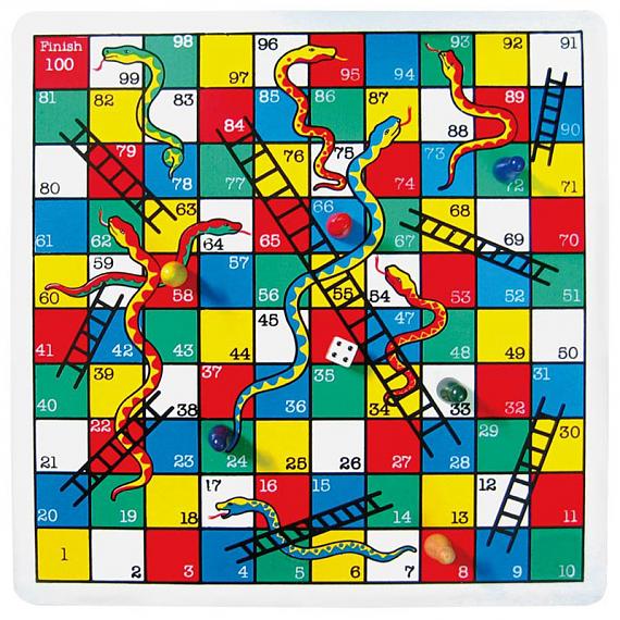 Snakes & Ladders Wooden Game designed in Australia by Fun Factory