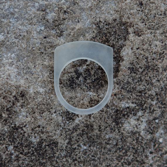 Stacking Ring - Transparent Resin - designed in Australia by mooku
