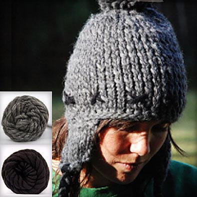 Beanie Knitting Kit - Charcoal by KnitKnit