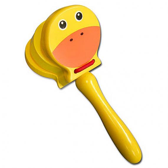 Wooden Duck Castanet with Handle designed in Australia by Fun Factory