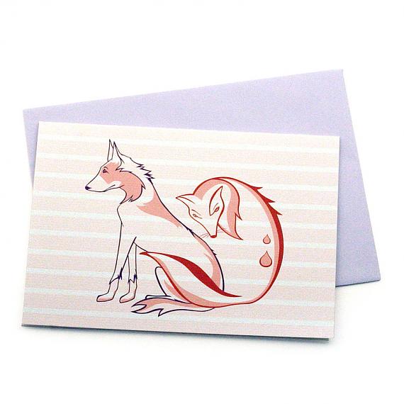 The Fox and The Hound Greeting Card by Non-Fiction