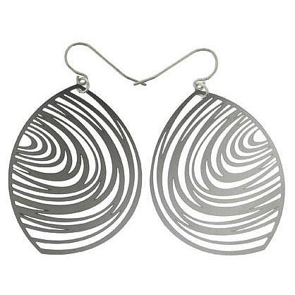 Grain Stainless Steel Earrings by Polli