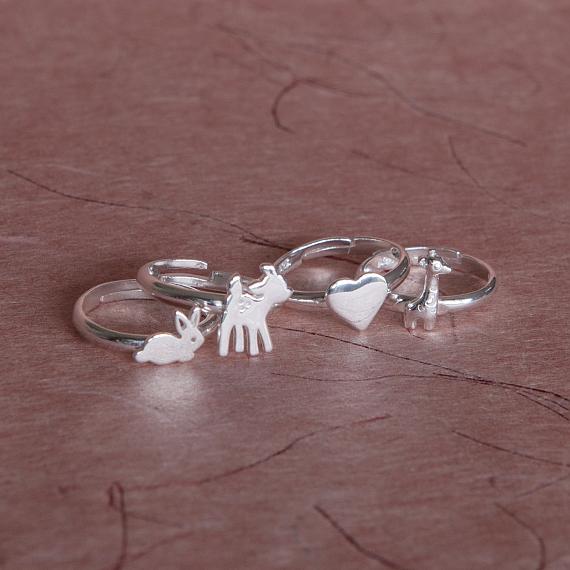 Little Childrens Rings in Silver - designed in Melbourne by LoveHate