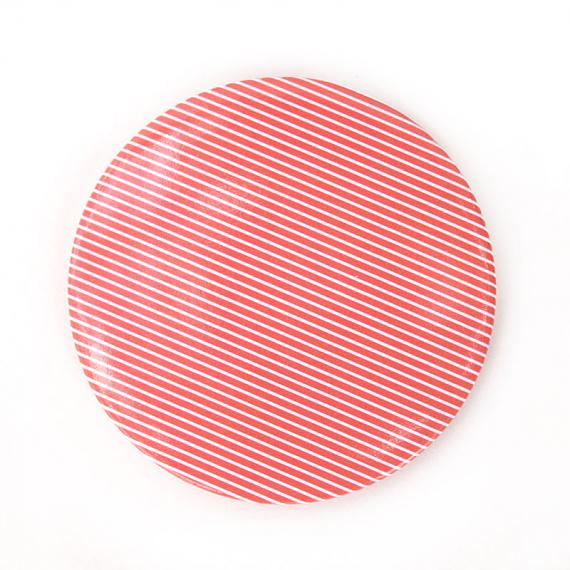 Pocket Mirror Red with White Pinstripe by Love Hate