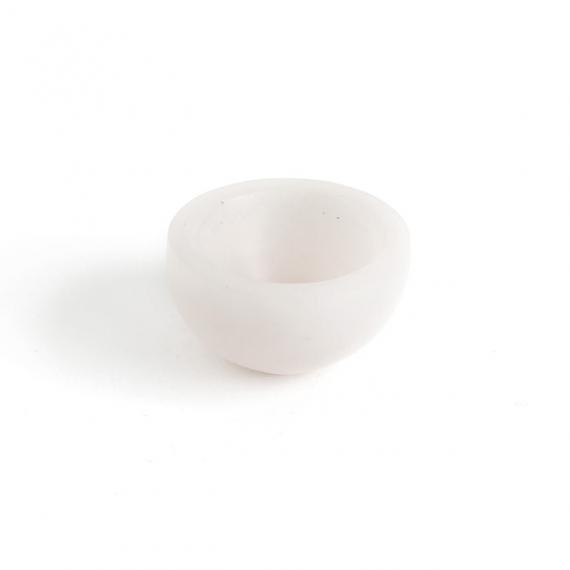 Trinket Bowl White Resin - Small - handmade in Melbourne by mooku