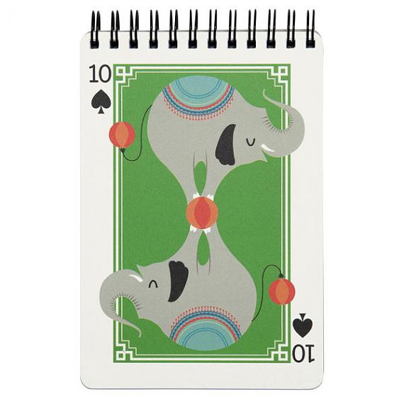 10 of Spades Elephant Notebook by I Ended Up Here