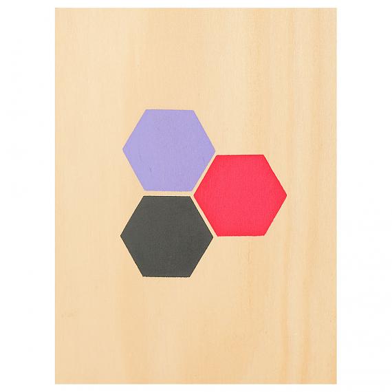 Hexagons Print on Ply Candy handmade in Australia by me and amber